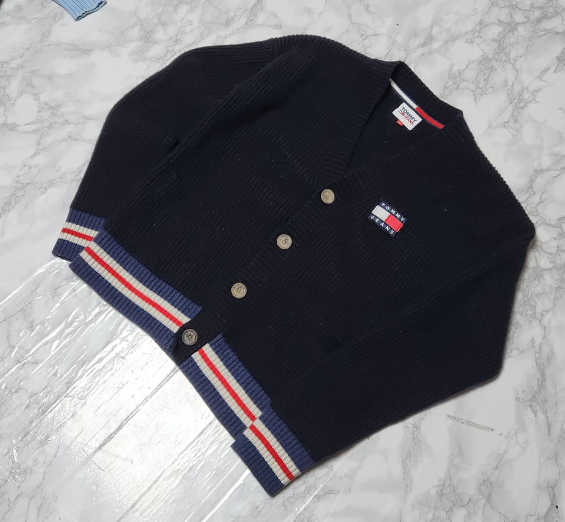 타미힐피거 뱃지 니트 오버핏 가디건 상품이미지3