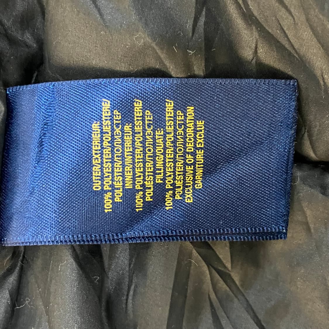 폴로 랄프로렌 블랙 패치 패딩 점퍼 S 상품이미지6