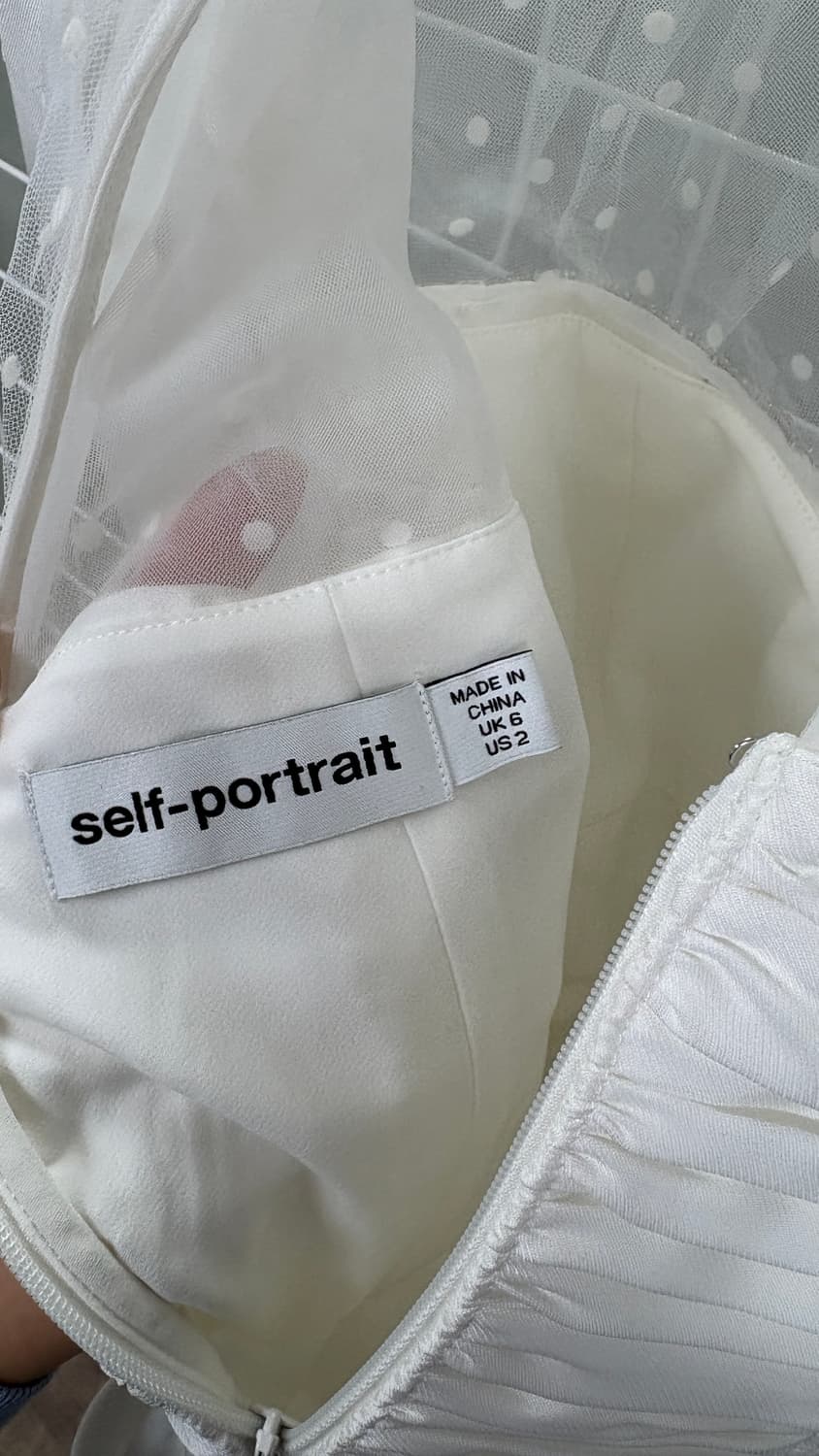 셀프포트레이트 화이트 원피스 상품이미지7