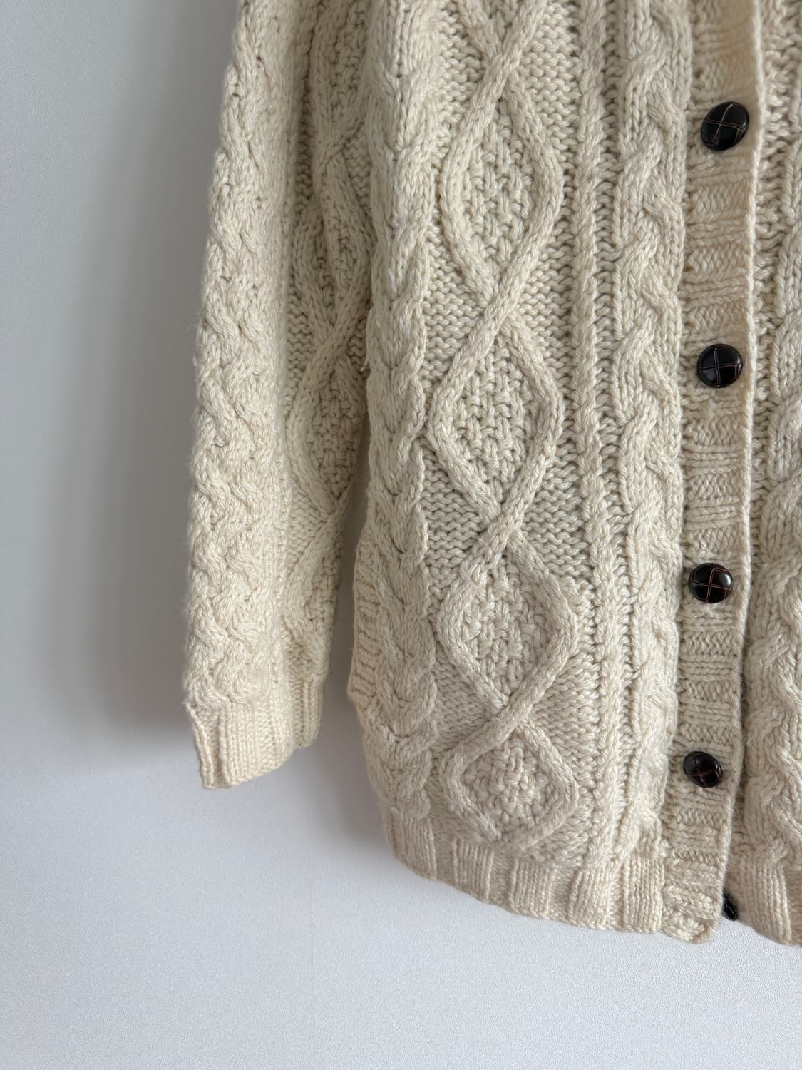 HAND KNIT 헤비울 가디건 상품이미지3