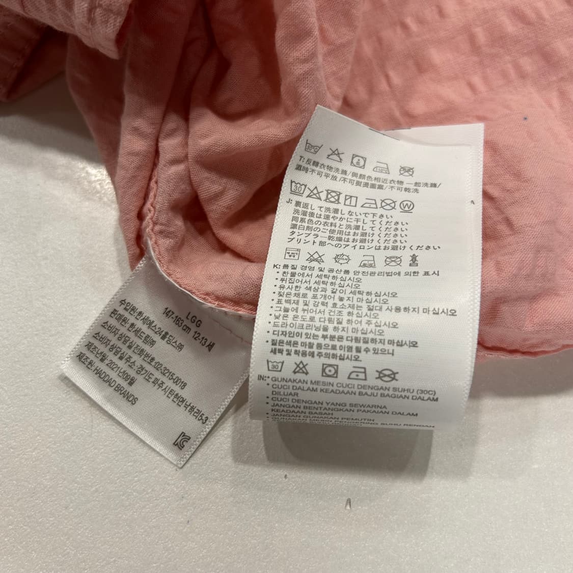 [L] 리바이스 투포켓 반팔 셔츠 핑크 A551 상품이미지7