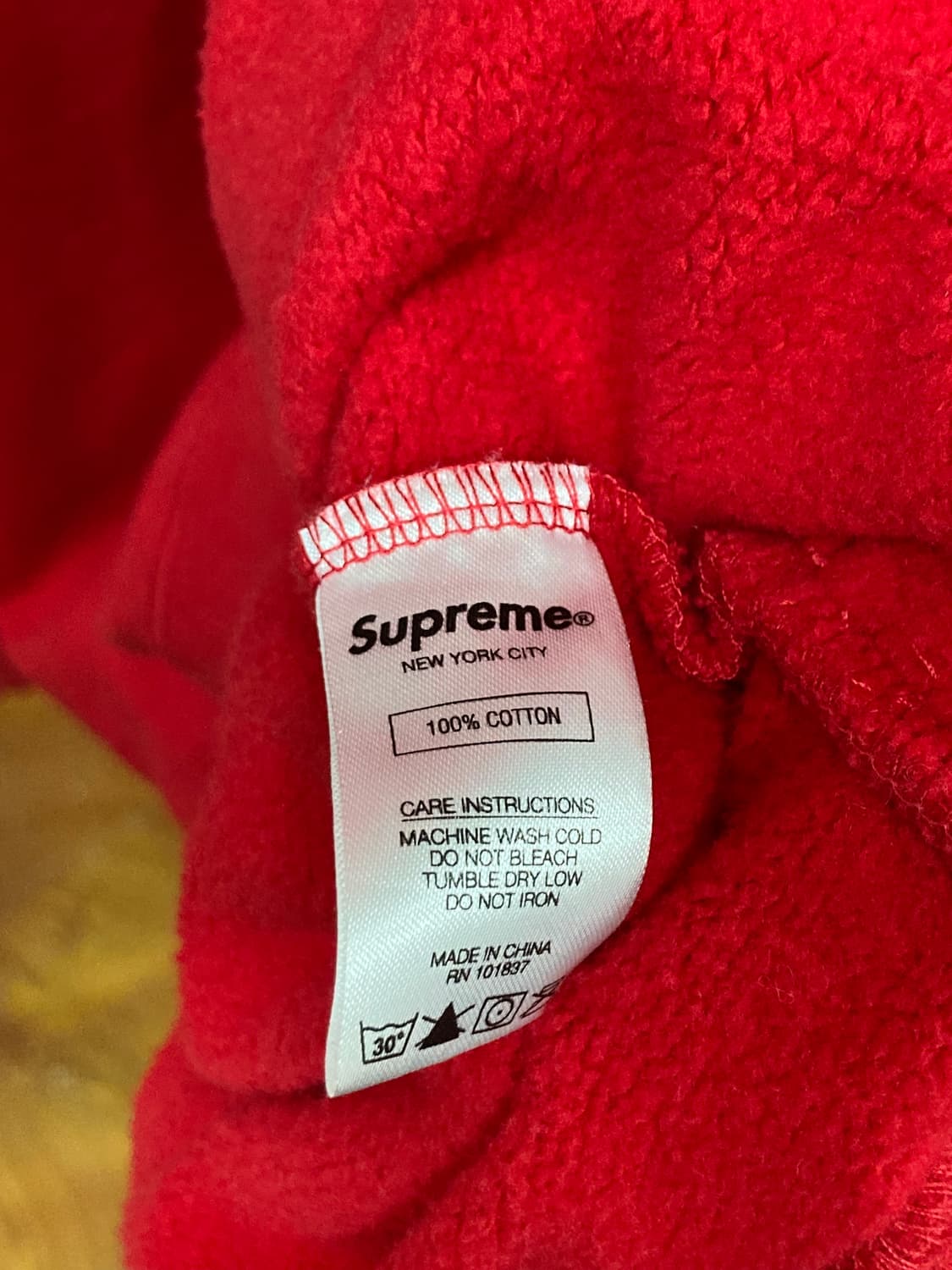 슈프림(Supreme) 클래식 로고 하프집업 스웨트셔츠 상품이미지3
