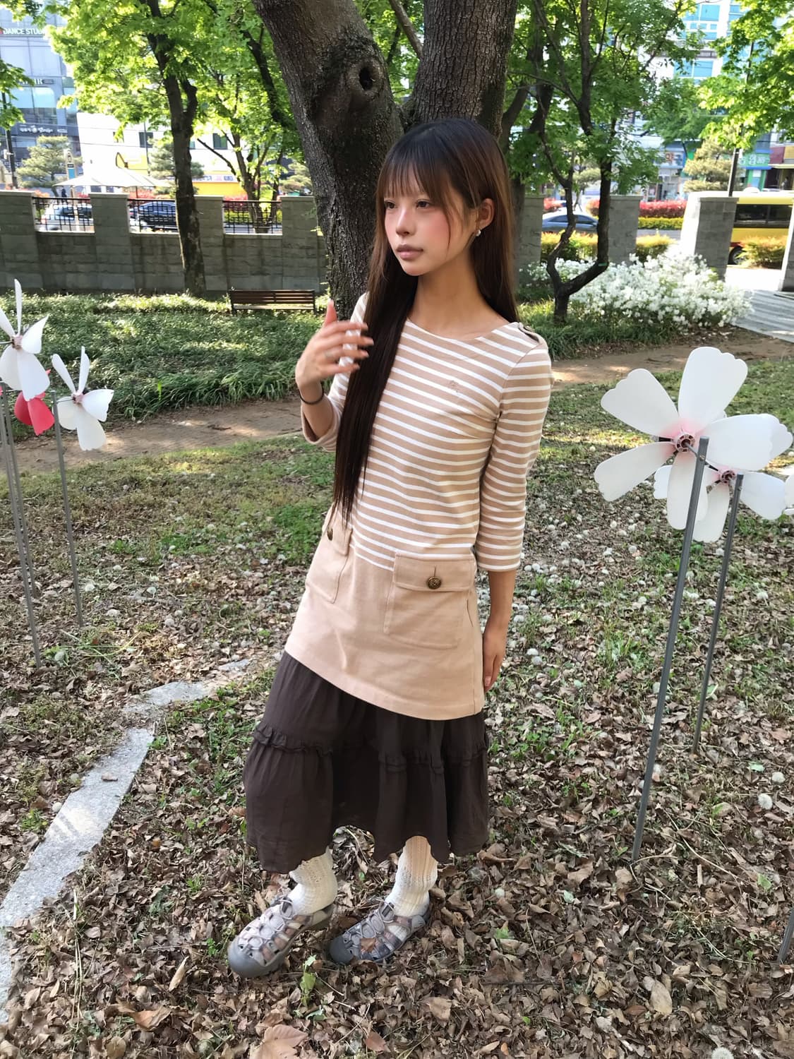 burberry striped dress 상품이미지3