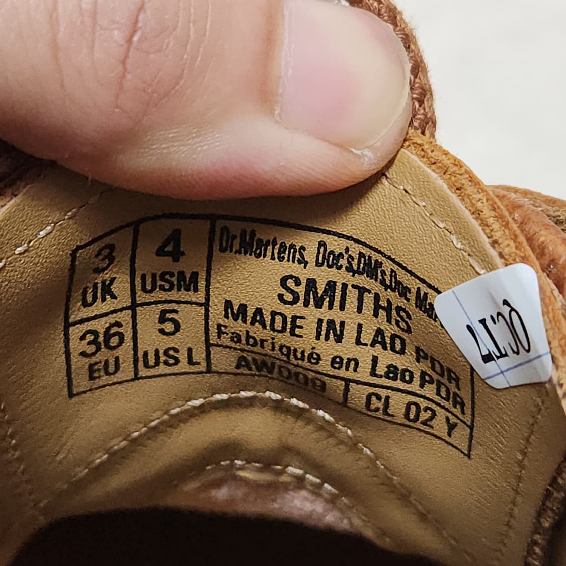 [3UK] 닥터마틴 브라운 SMITHS (225~230) 상품이미지9