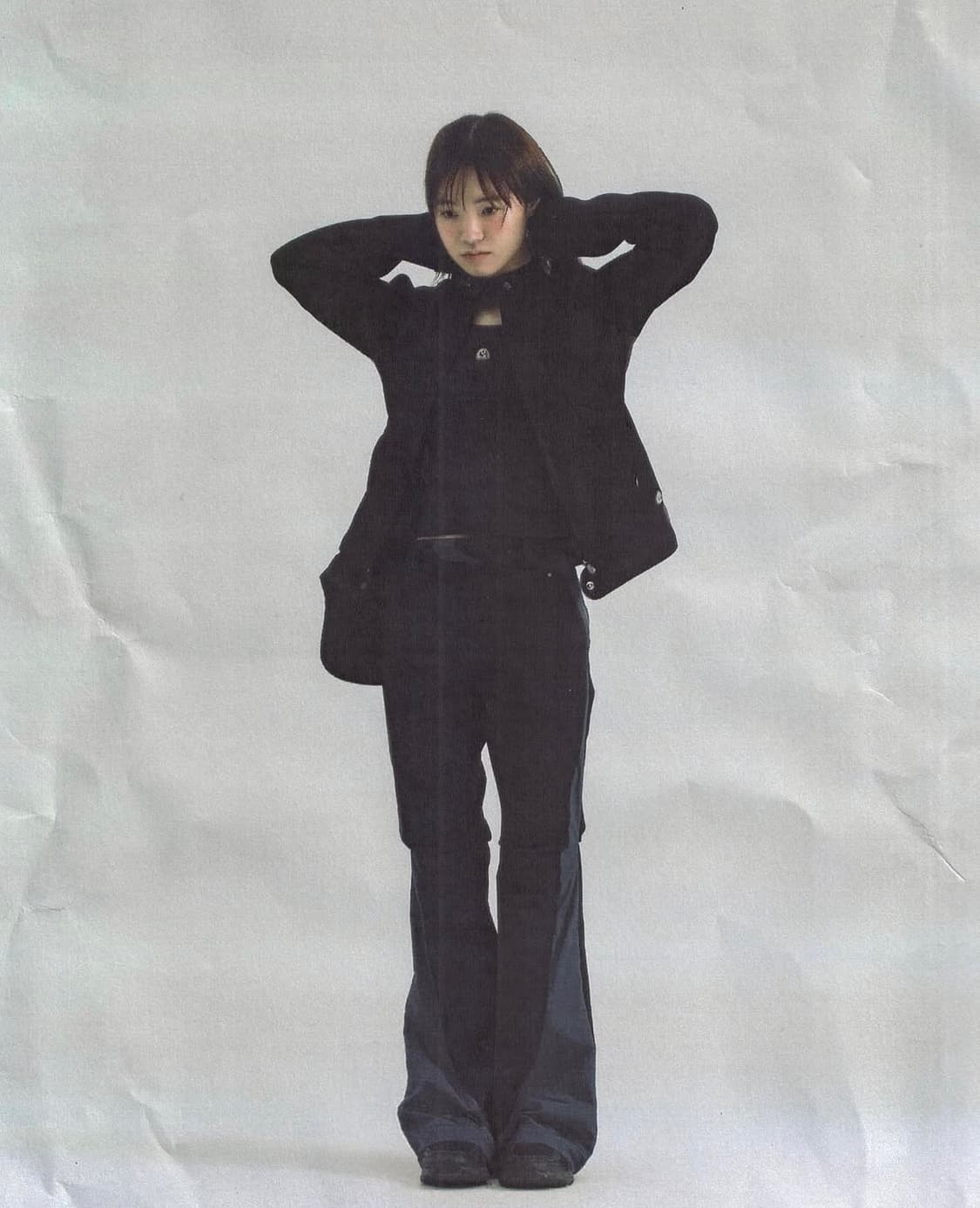 suu 코이세이오 더블 턱 팬츠 1사이즈 (블랙) 상품이미지3