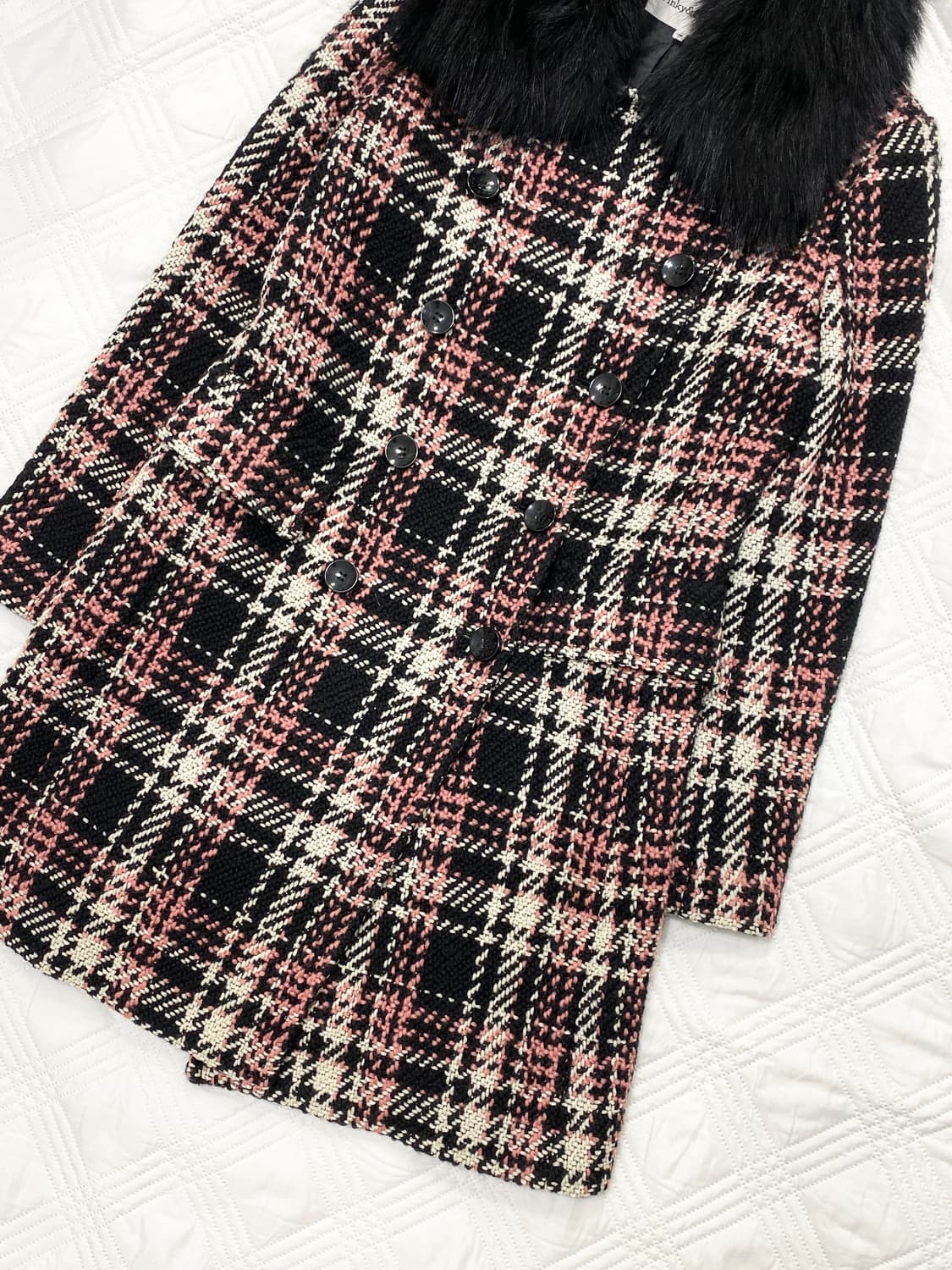 ꒰ঌ 핑키앤다이안 딸기 쿠앤크 퍼 코트 🍓🍫 ໒꒱ 상품이미지2