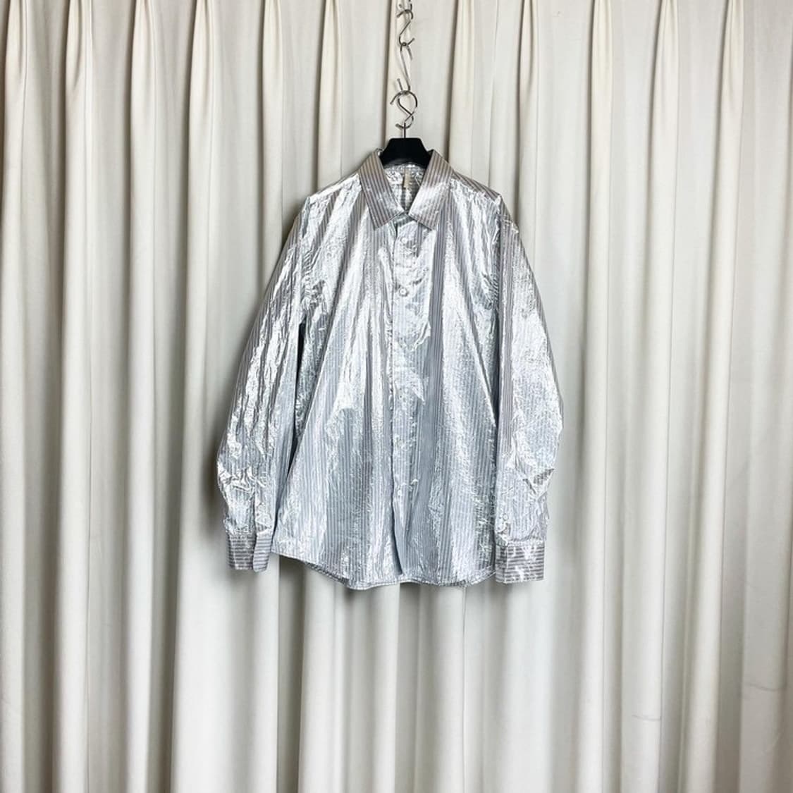 [XL] Sunflower 클래식 셔츠 메탈릭 스트라이프 상품이미지3