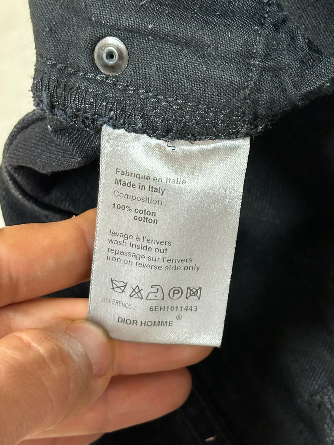 (에디슬리먼) 06ss 디올옴므 블랙 에디진 데님  아카이브 피스 상품이미지8