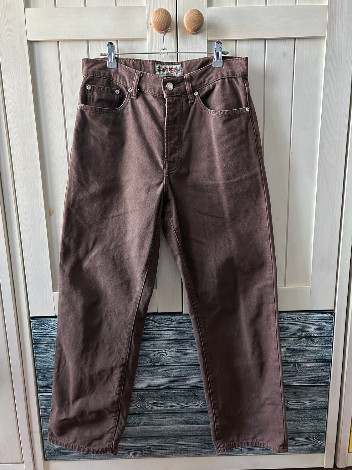 스투시 클래식 진 캔버스 브라운 30 사이즈 상품이미지1