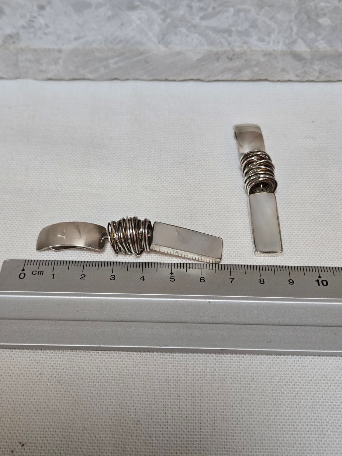 유럽빈티지 자개실버 클립형귀걸이 상품이미지4