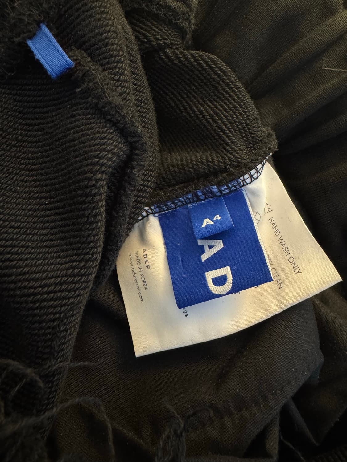 [A4]아더에러 덕트 테이프 스웻팬츠 블랙 상품이미지5