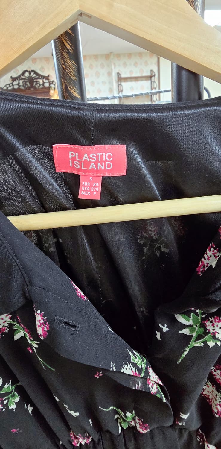 [S] 플라스틱아일랜드 플라워 쉬폰 원피스 상품이미지4