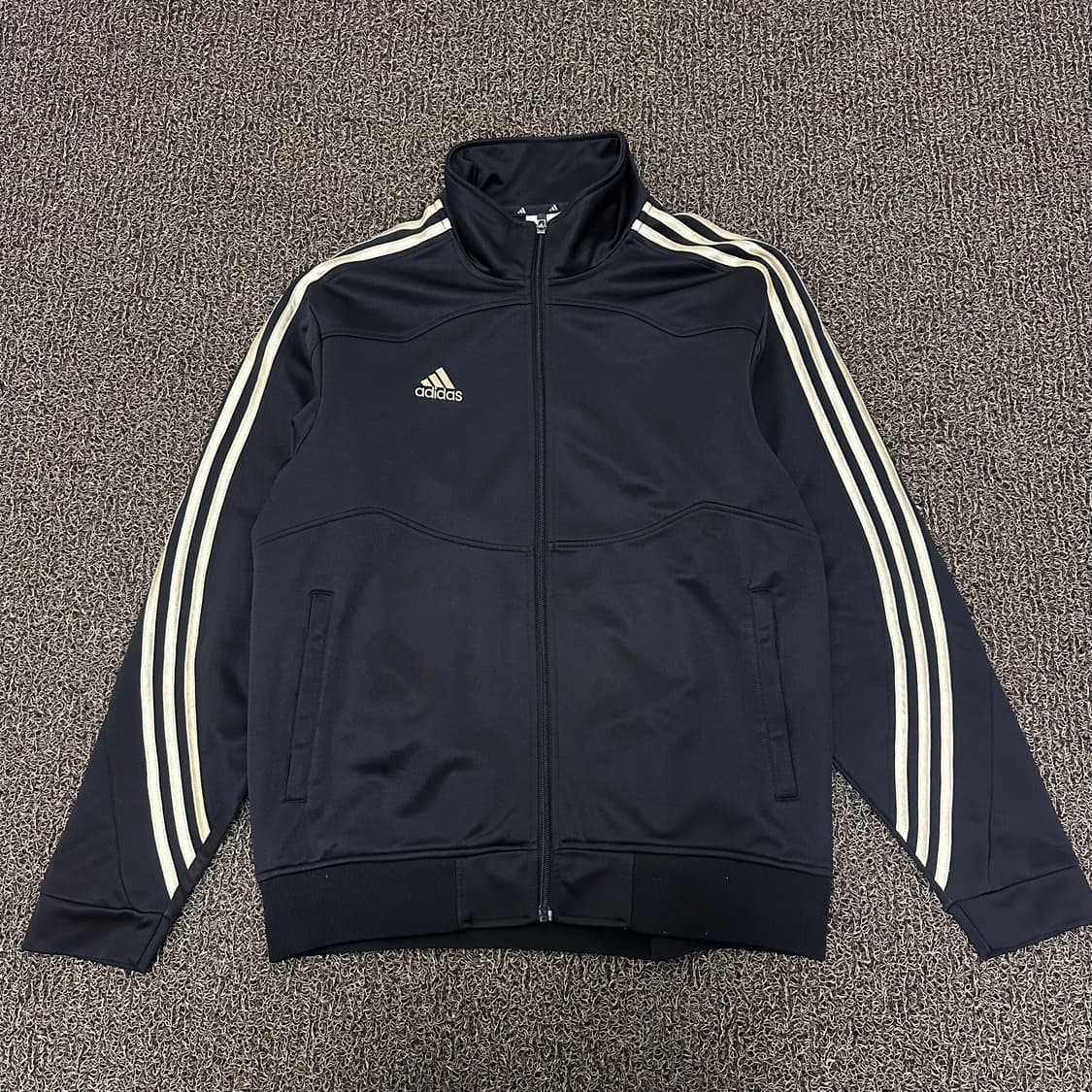 아디다스 삼선 트랙탑 골드띠 져지 집업 블랙 XL 상품이미지1