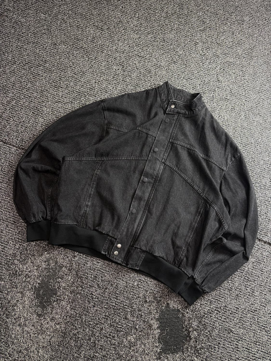 빈티지 아카이브 절개 디테일 블랙 크롭 데님 자켓 3360 상품이미지1