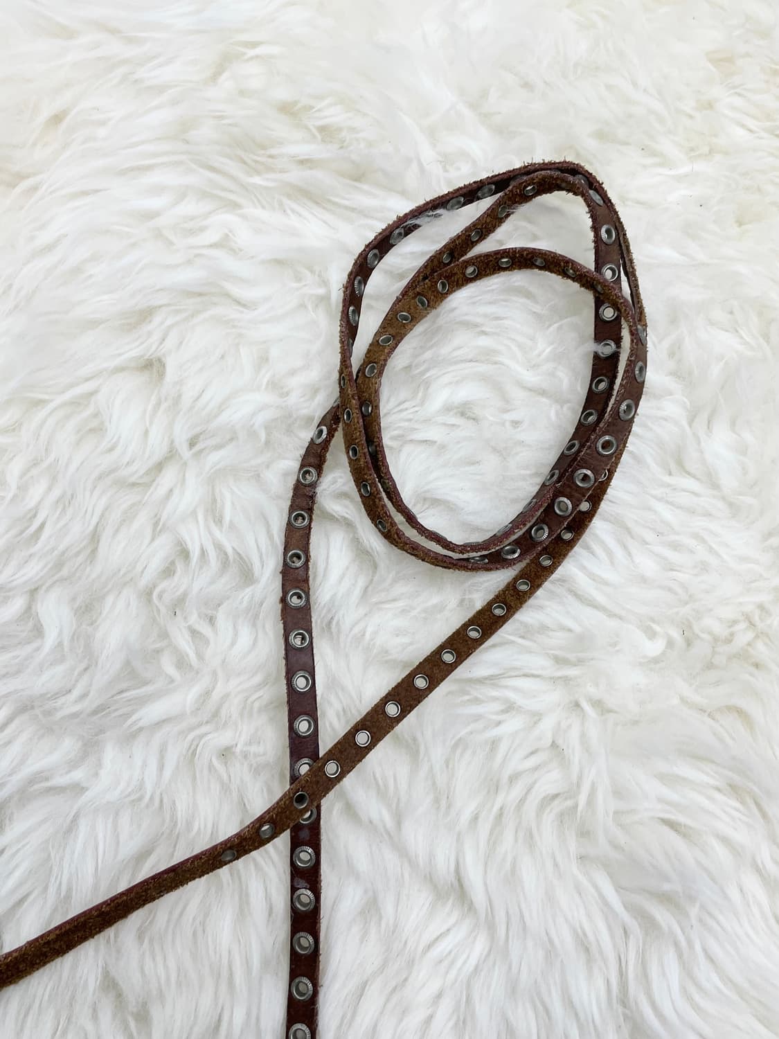 리얼레더 레이어드 펀칭 벨트 상품이미지2