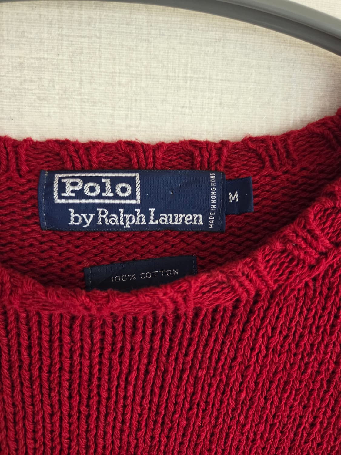 90's 폴로 빈티지 코튼 니트 (100-105) 상품이미지1