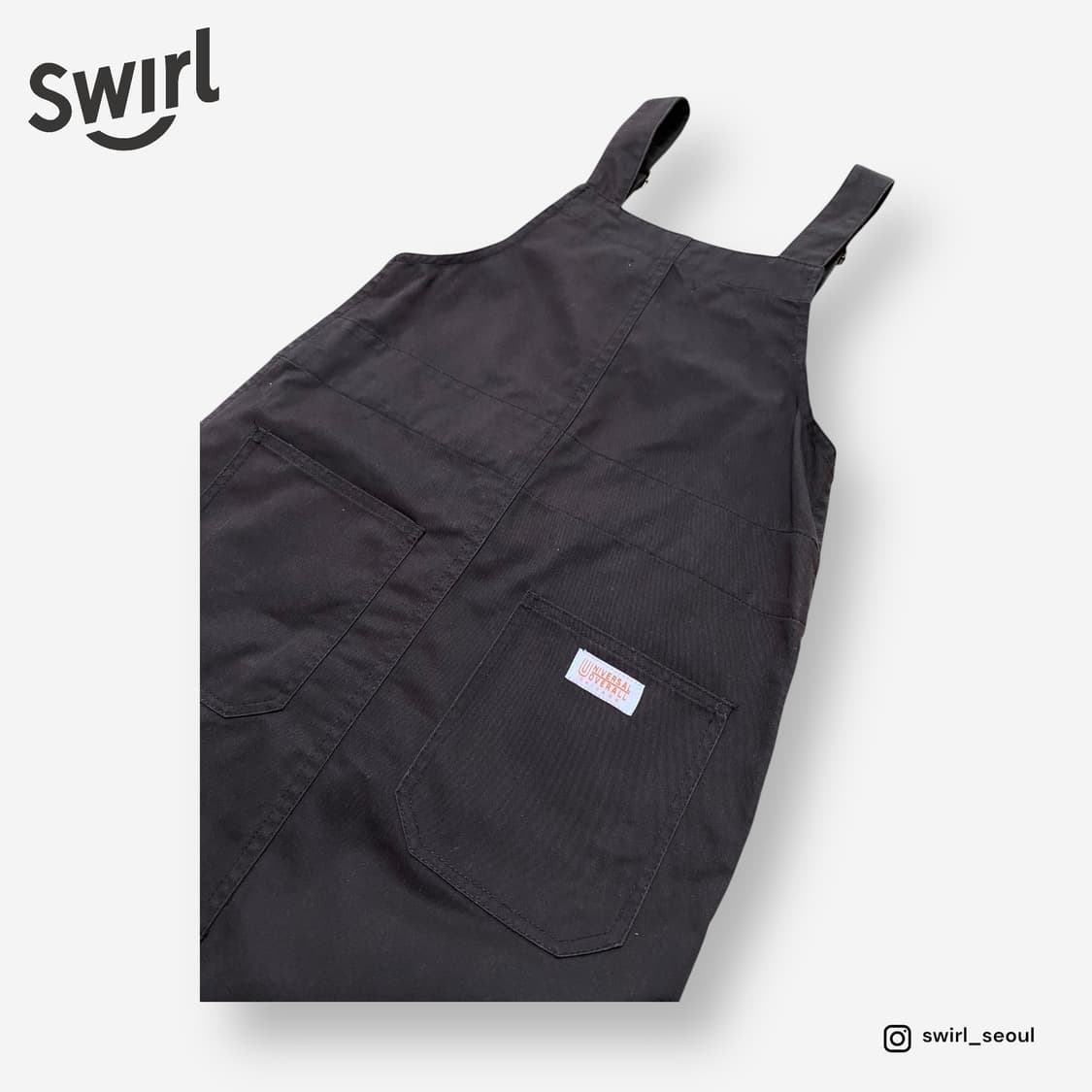 🌊Groveralls X BEAMS 멜빵 스커트 상품이미지2