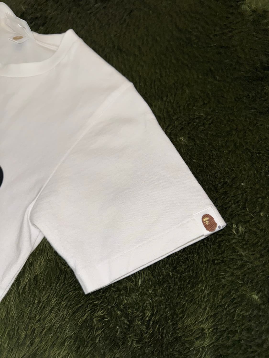 [XS] 베이프 베이비마일로 & 베이비리사 반팔 티셔츠 화이트 상품이미지6