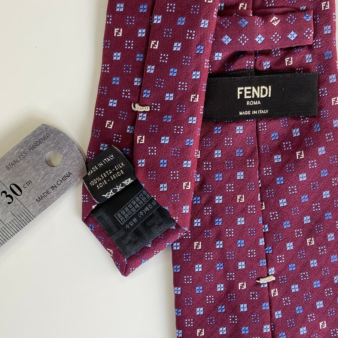 펜디 (FENDI) 신형 모노그램 명품 정품 넥타이 상품이미지5