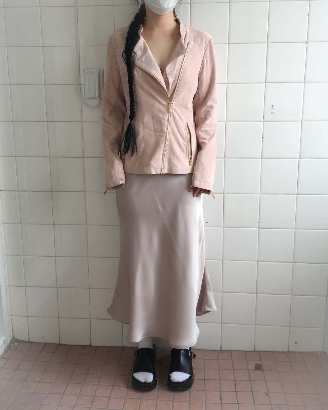 Fake suede rider jacket 상품이미지5