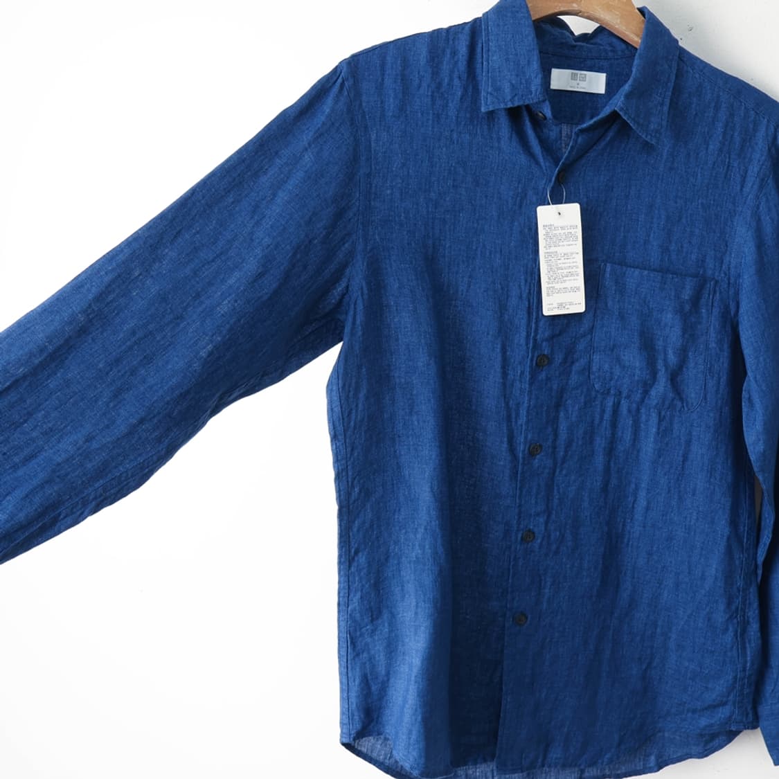 95/새상품 유니클로 린넨 셔츠 상품이미지4