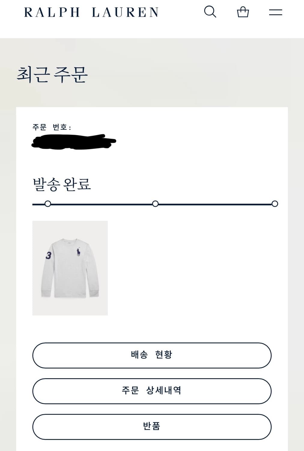 폴로 랄프로렌 빅 포니 롱슬리브 L 상품이미지2