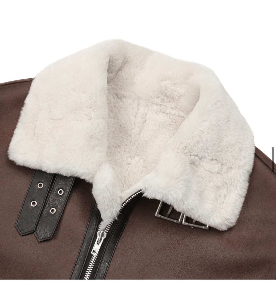 [도프제이슨] 도프제이슨 하이넥 레더 무톤 자켓 BROWN 갈색 상품이미지5