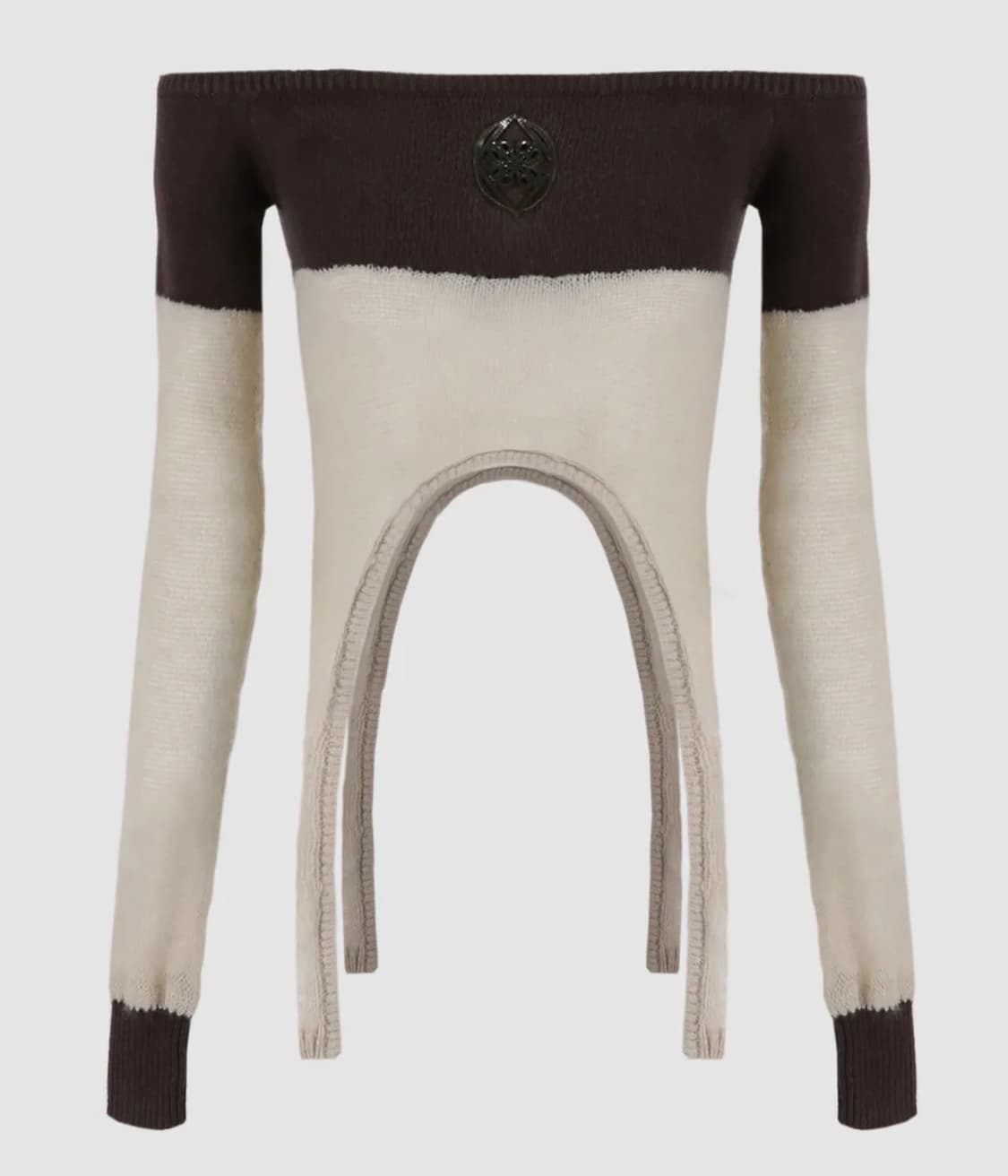 배드블러드 키도 니트 오프숄더 탑  상품이미지2