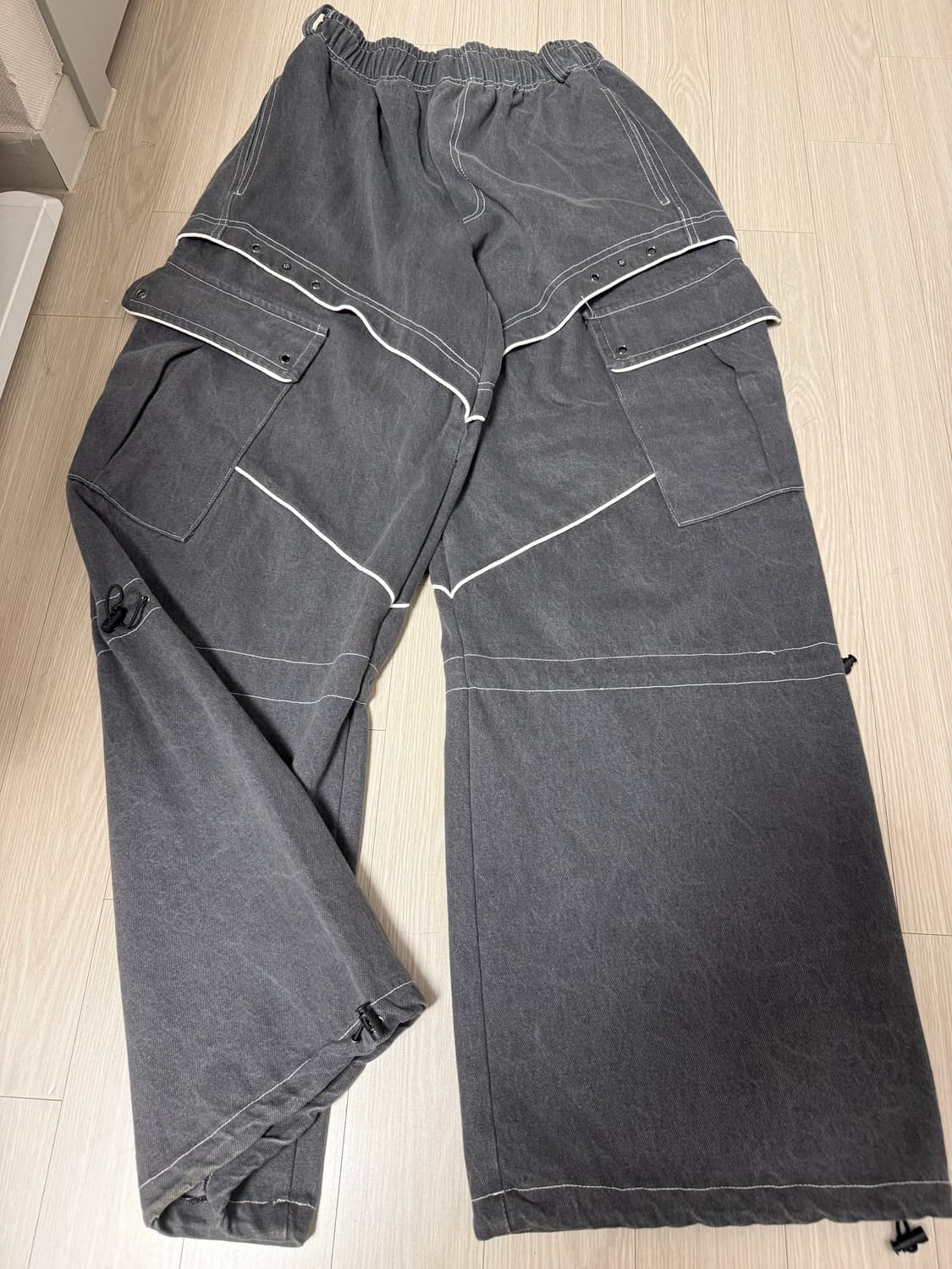 알에스에스씨 KNEE STRING 카고 데님 팬츠 상품이미지7