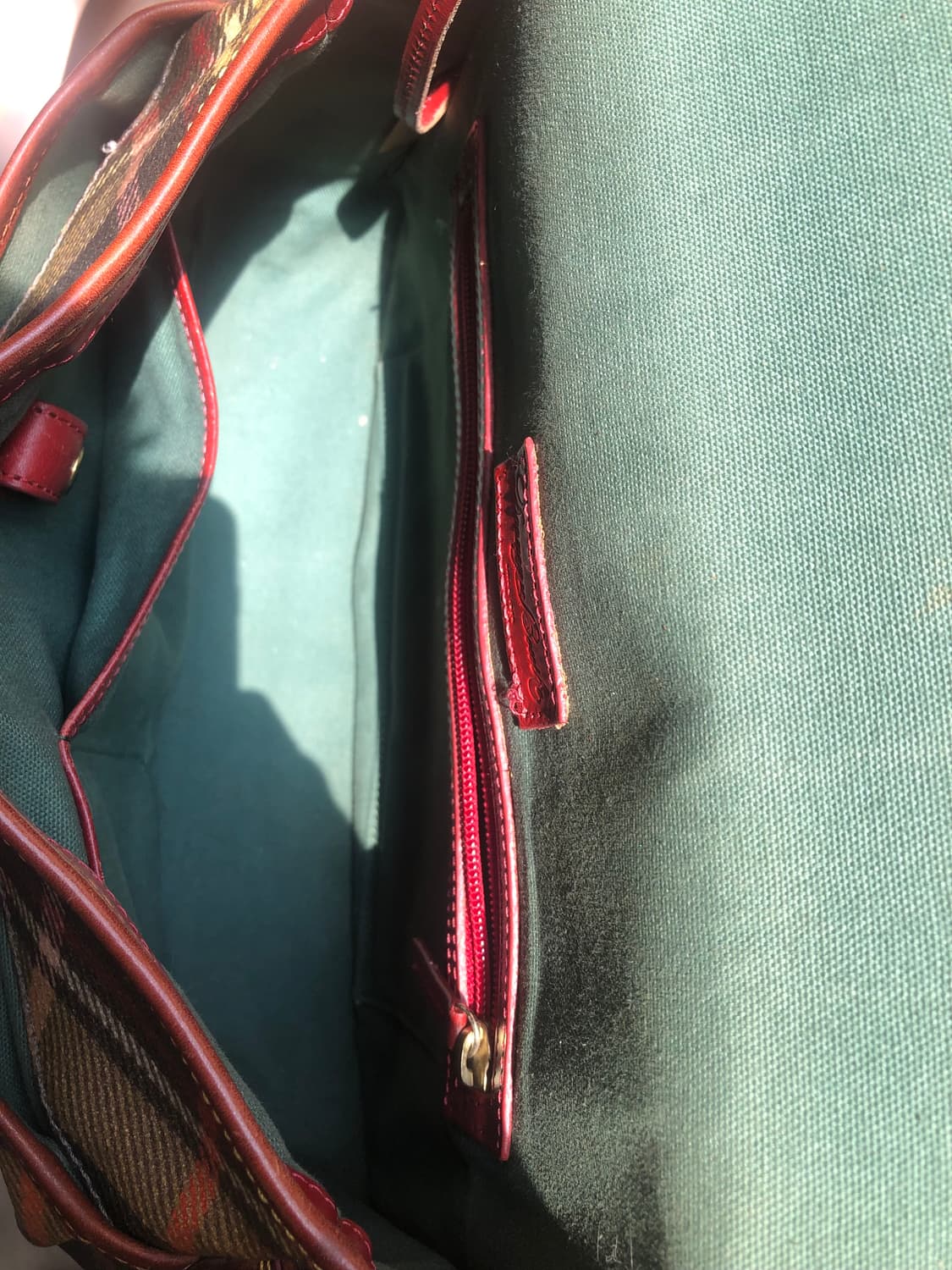 두니앤버크 체크무늬 숄더백 상품이미지5