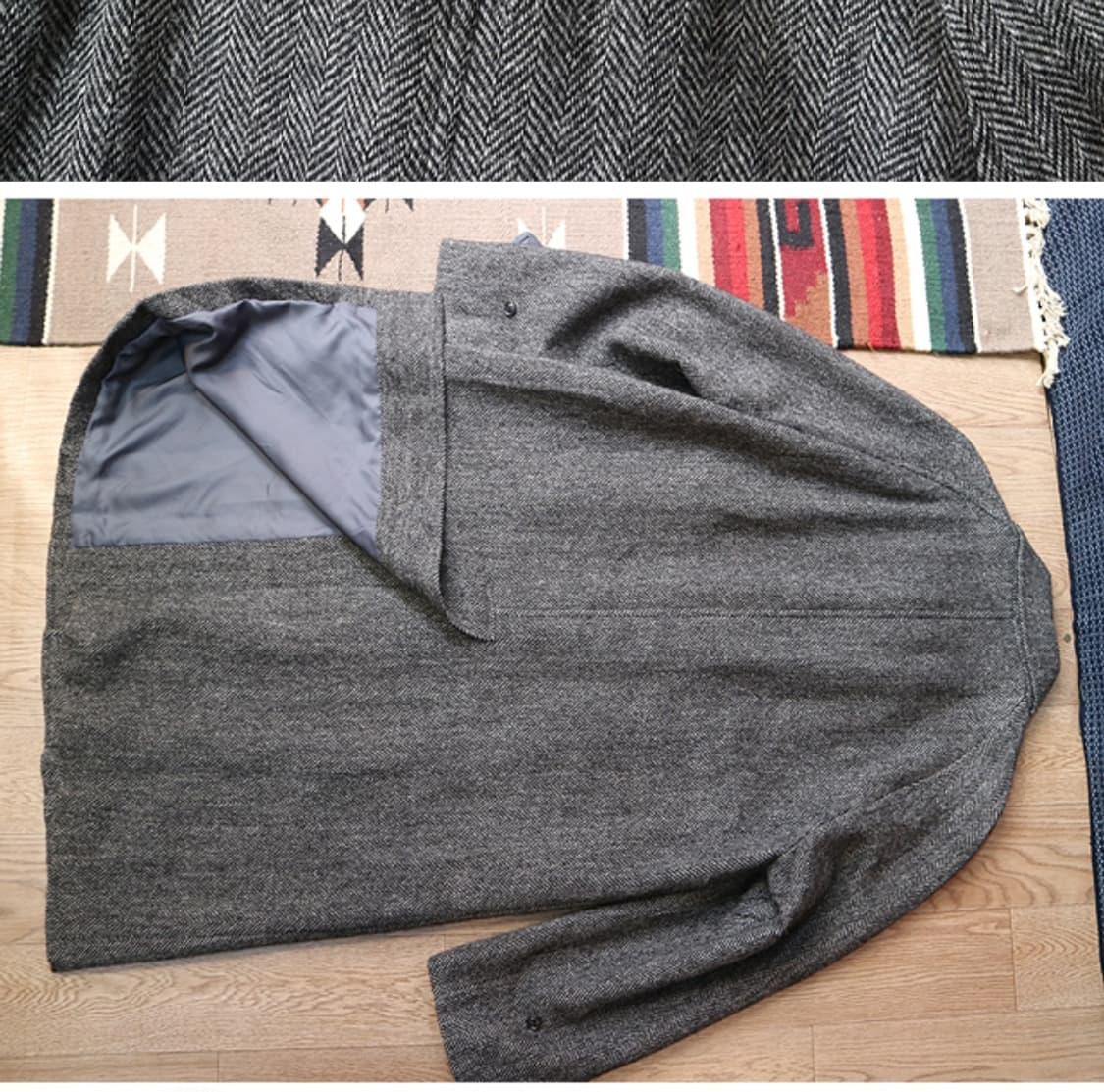 일본판 j press 제이프레스 스코틀랜드산 울100% 헤링본 코트 상품이미지6