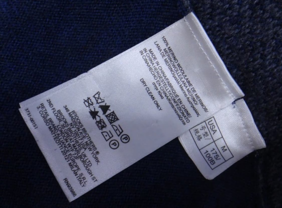 (95) 브룩스 브라더스 메리노울100% 숄카라 니트 상품이미지6