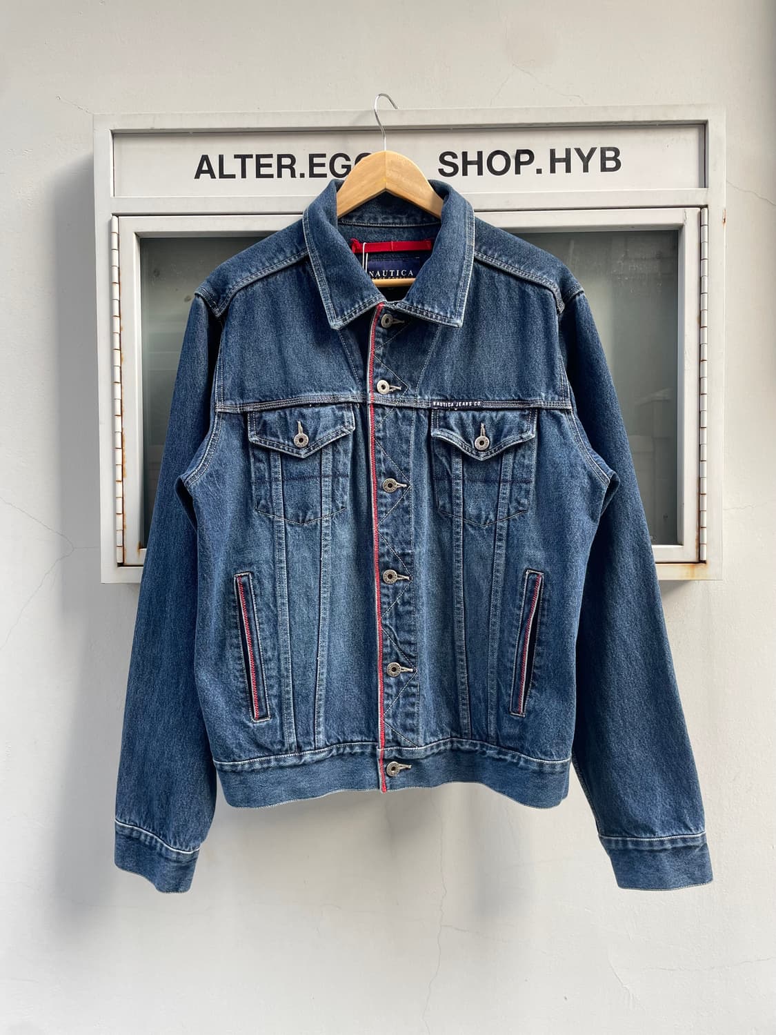 Nautica Red Stitch Denim Trucker Jacket  상품이미지1