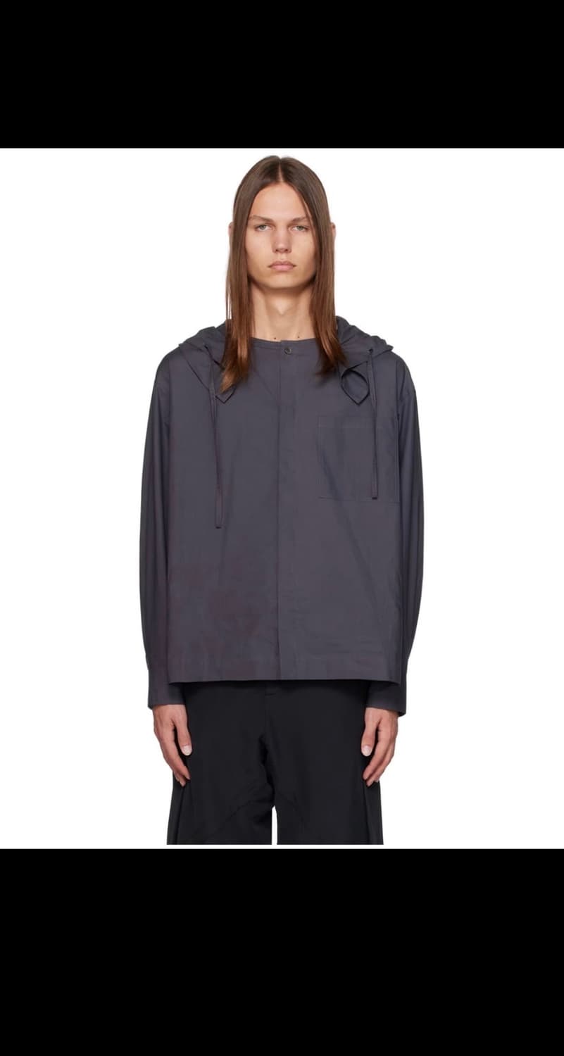 [M] JIYONGKIM 지용킴 후드 셔츠 자켓 상품이미지1