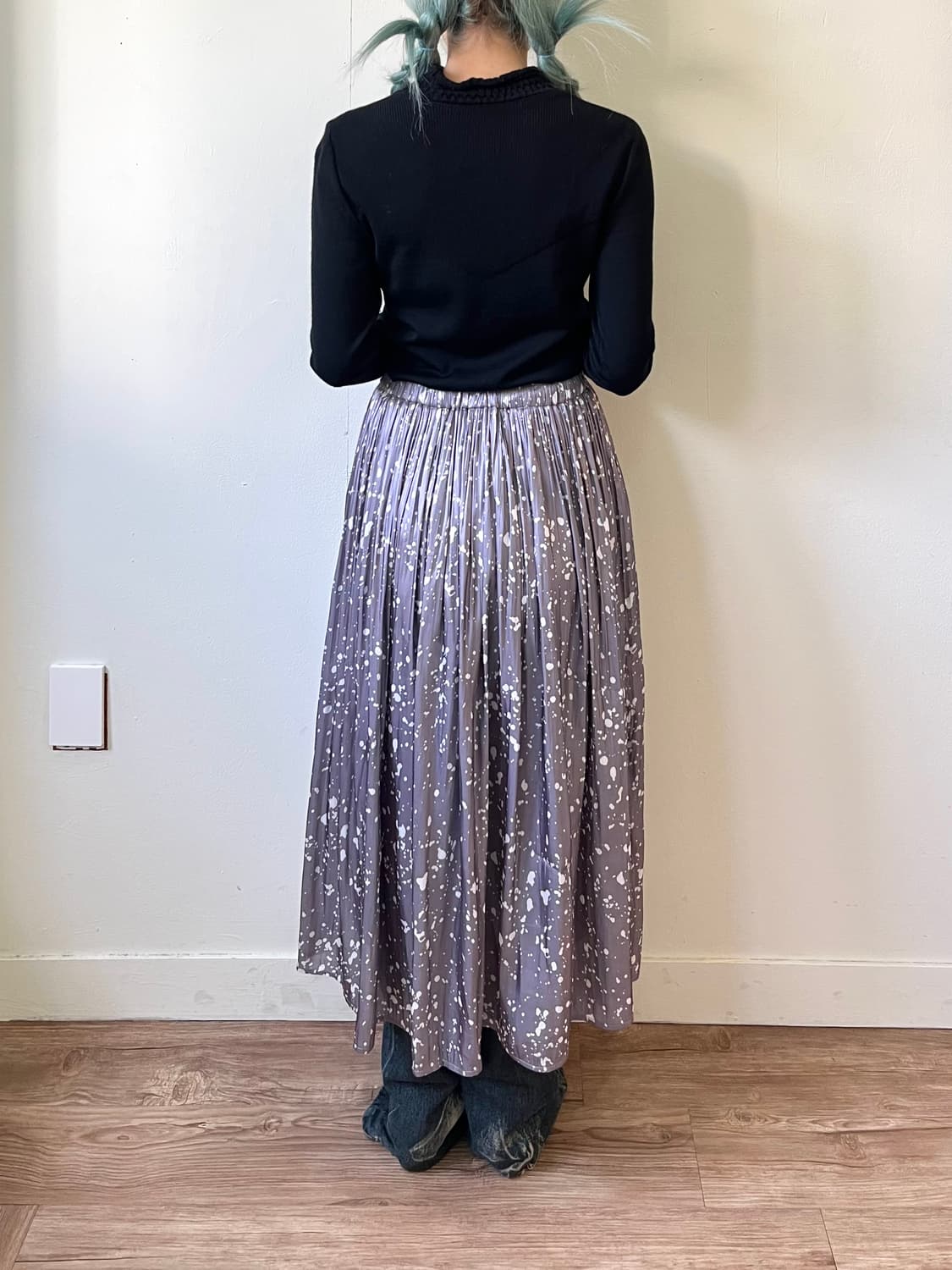 any FAM 페인팅 플리츠 스커트 상품이미지9