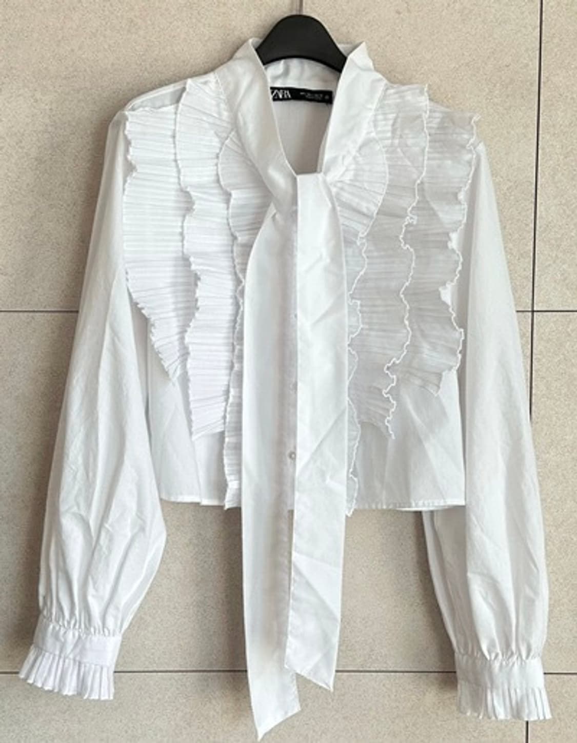 새) 자라 크롭 프릴 블라우스  상품이미지3