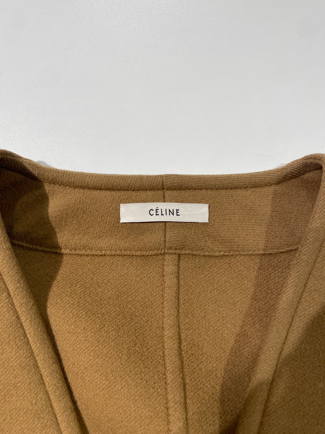 셀린느 브라운 웨이스트 밴드 캐시미어 코트 상품이미지7