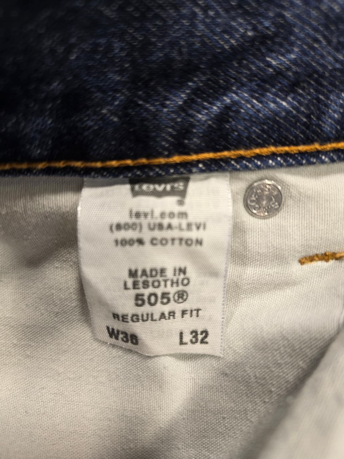 리바이스 505 레귤러핏 청바지 35~36 상품이미지8