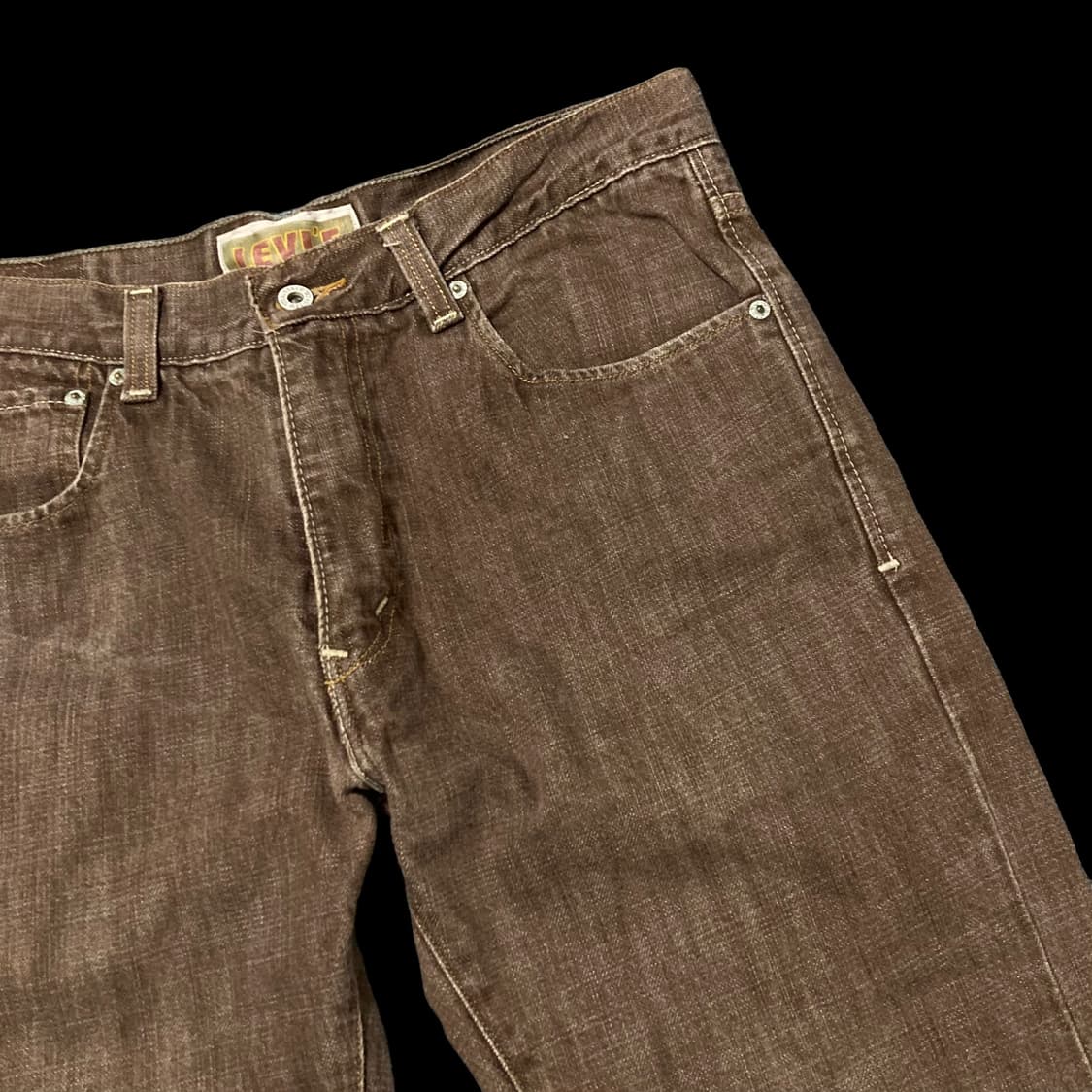 LEVI'S 리바이스 520 로우 테이퍼드 브라운 데님 상품이미지3
