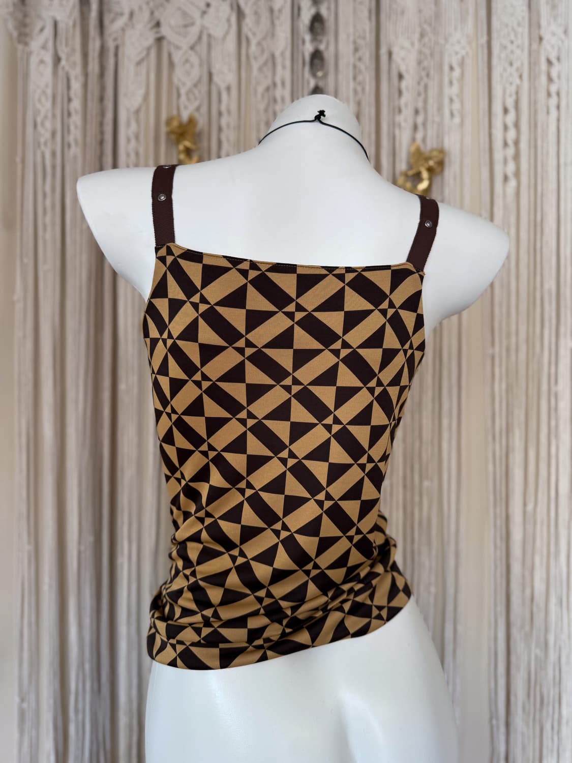 Check Board Belted Sleeveless 0023 상품이미지8