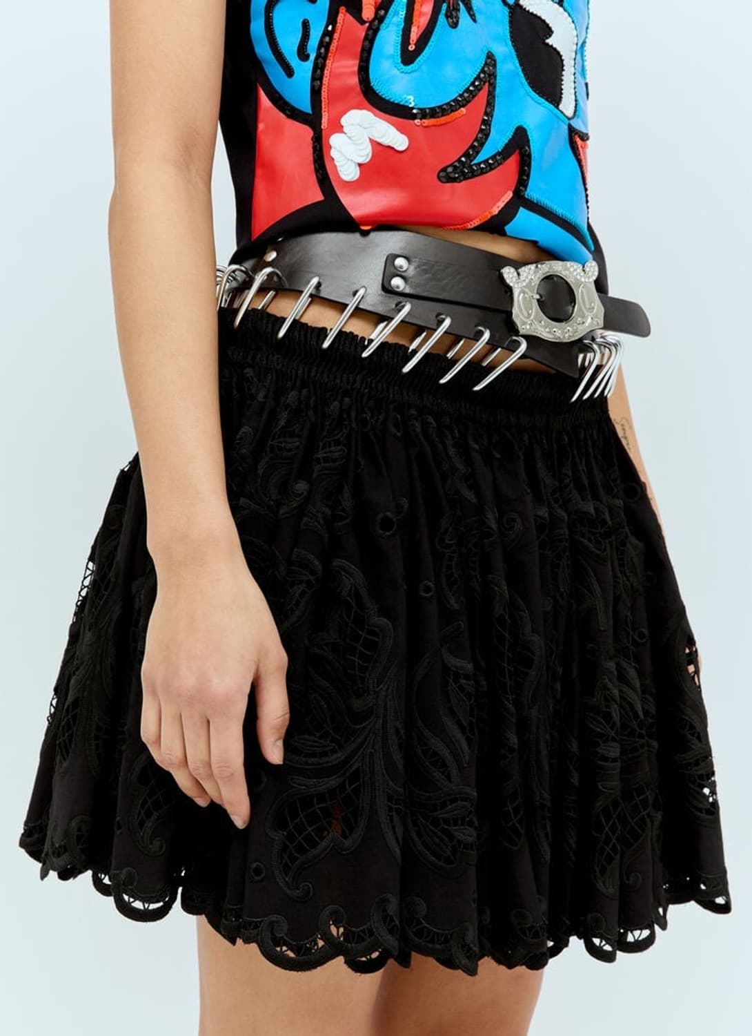 chopova Lowena 블랙 레이스 스커트 (S) 상품이미지2