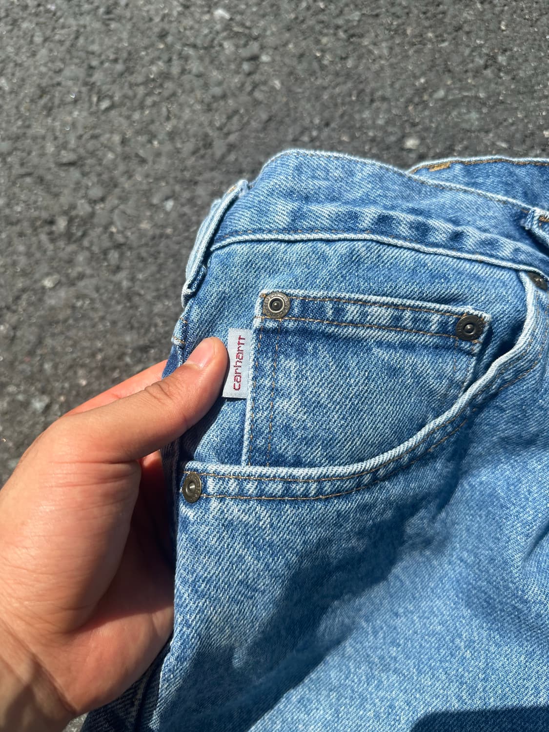 00’s Carhartt washed denim pants 상품이미지8