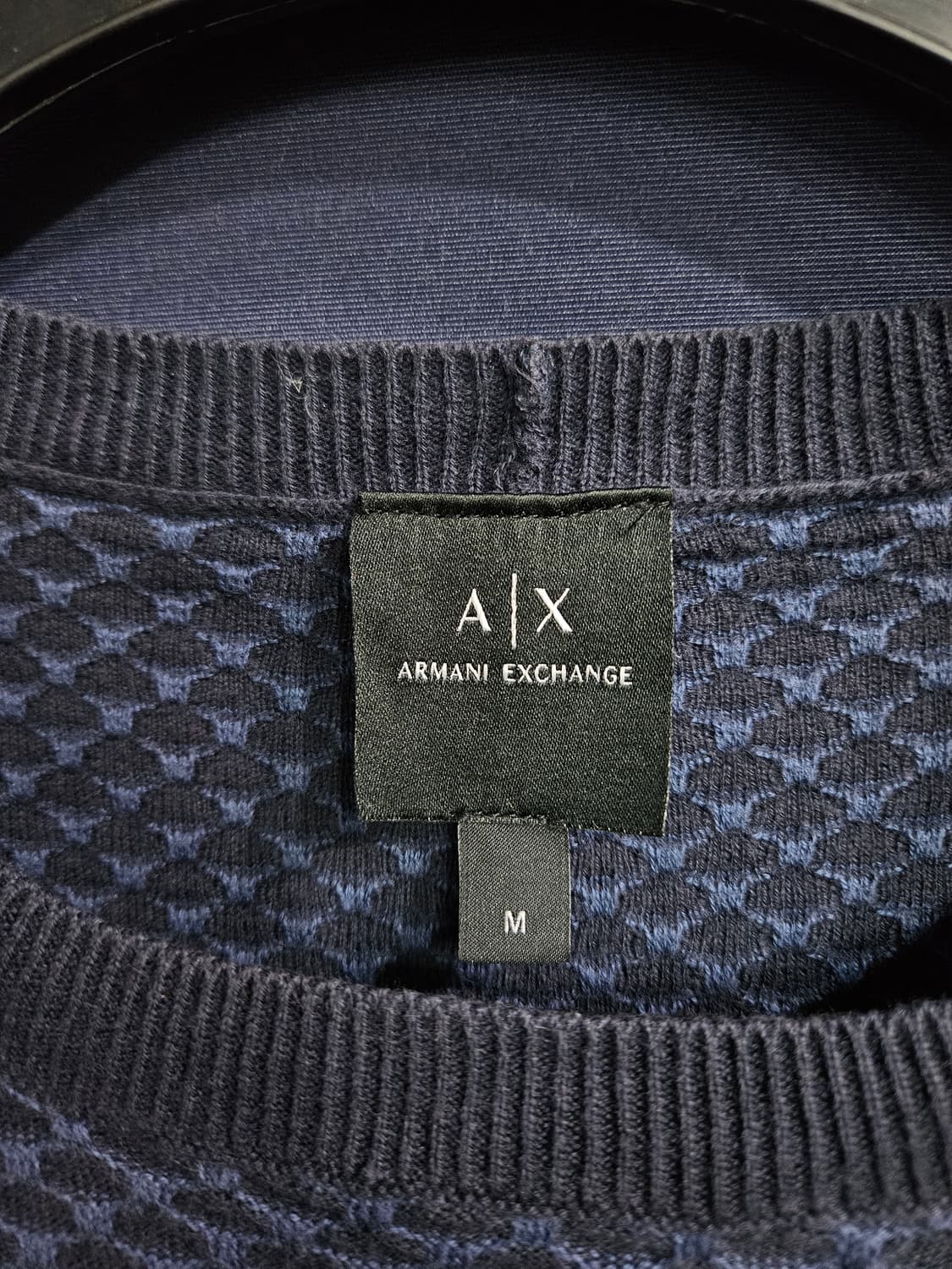 아르마니 익스체인지 문양 남성 100 니트 상품이미지3