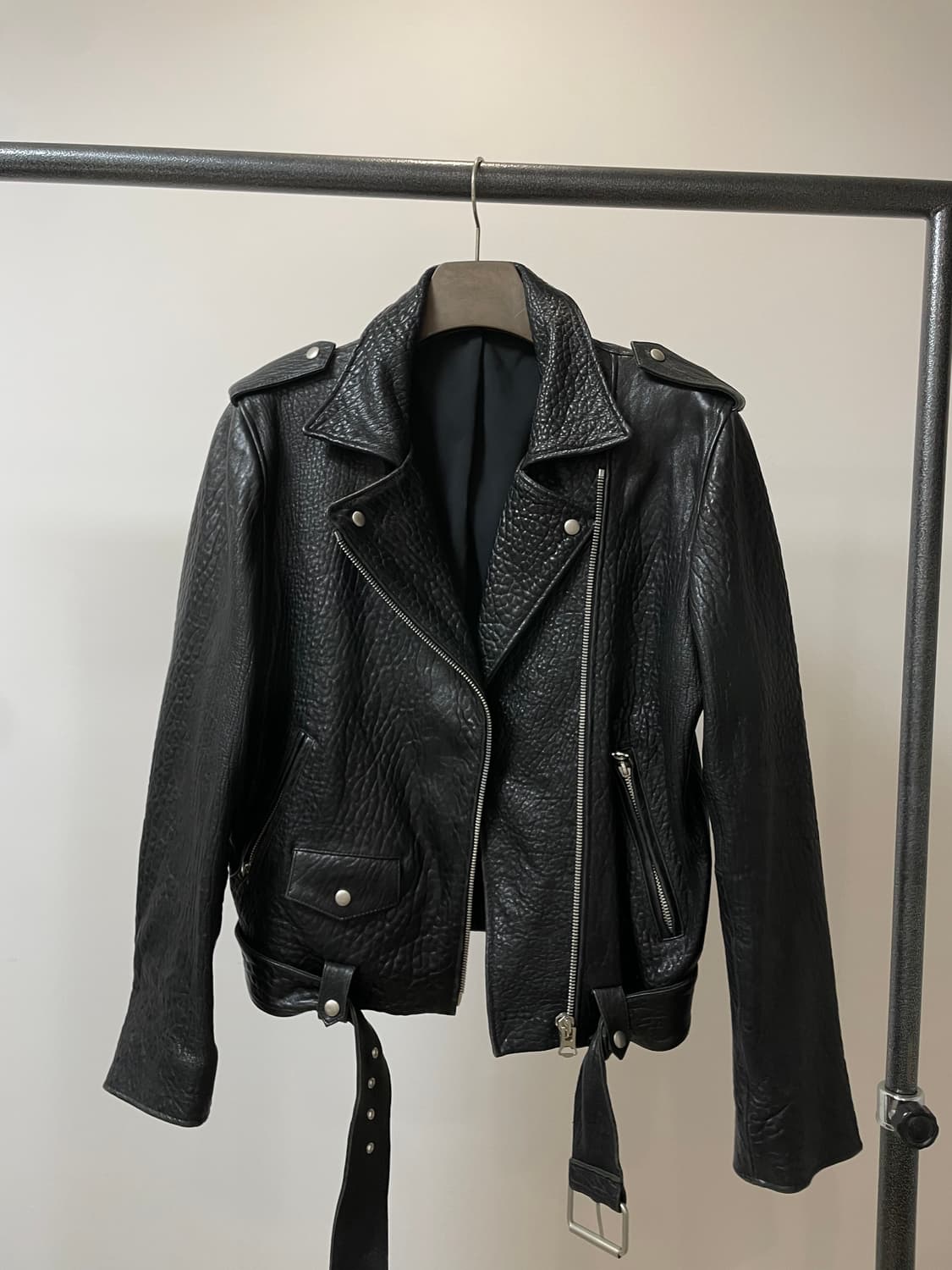 양가죽 라이더 레더 자켓 상품이미지1