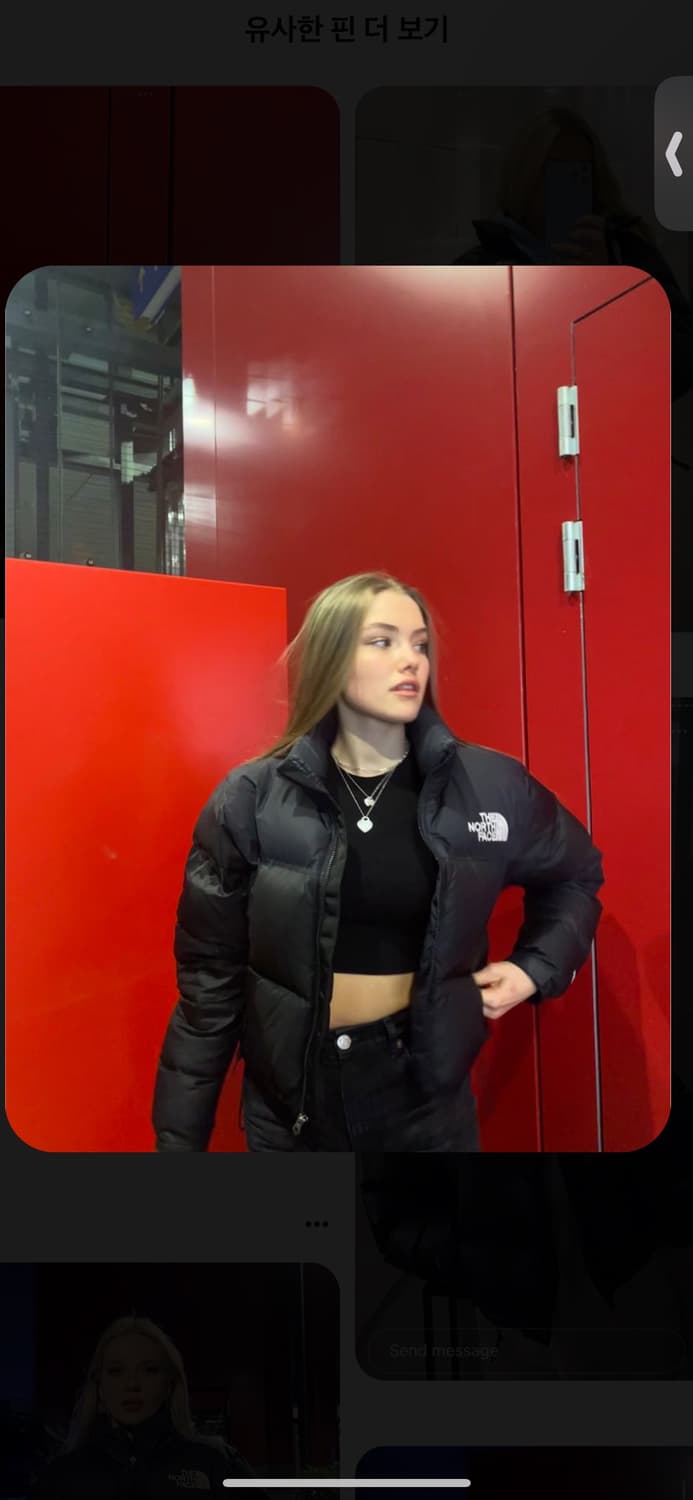 노스페이스 눕시 크롭 무광 xs 상품이미지9