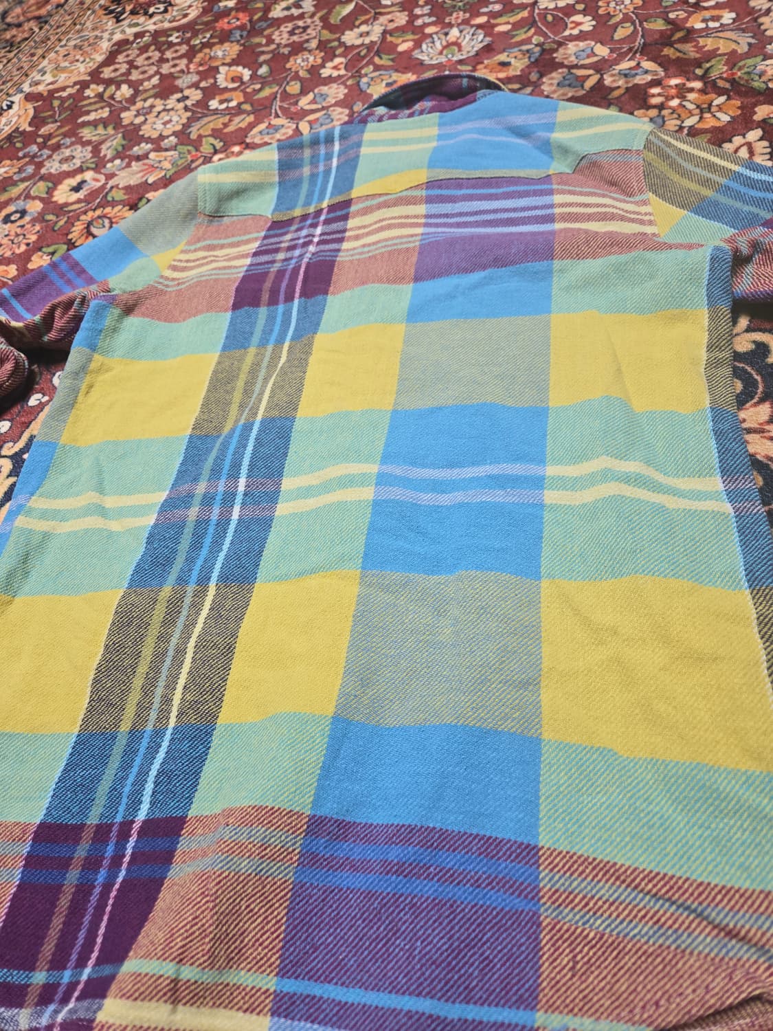 데님앤서플라이 랄프로렌 멀티컬러 웨스턴 체크 셔츠 L 상품이미지8