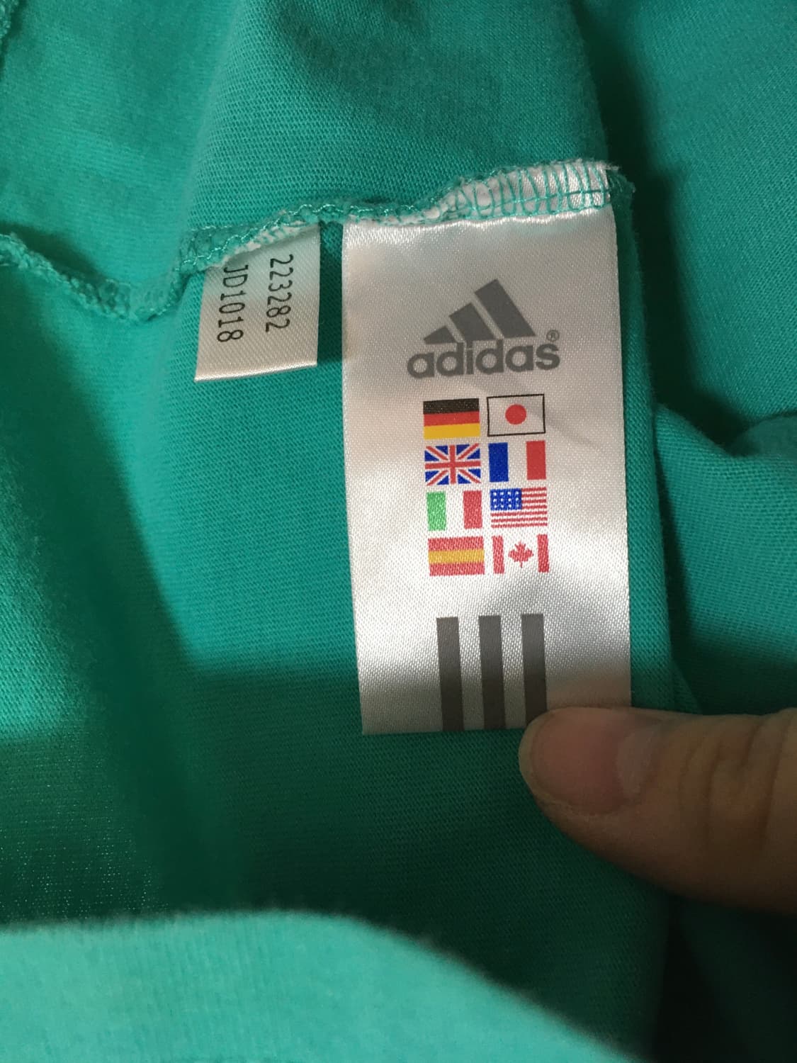 adidas Teal Tank Top with Black Trim & G 상품이미지7