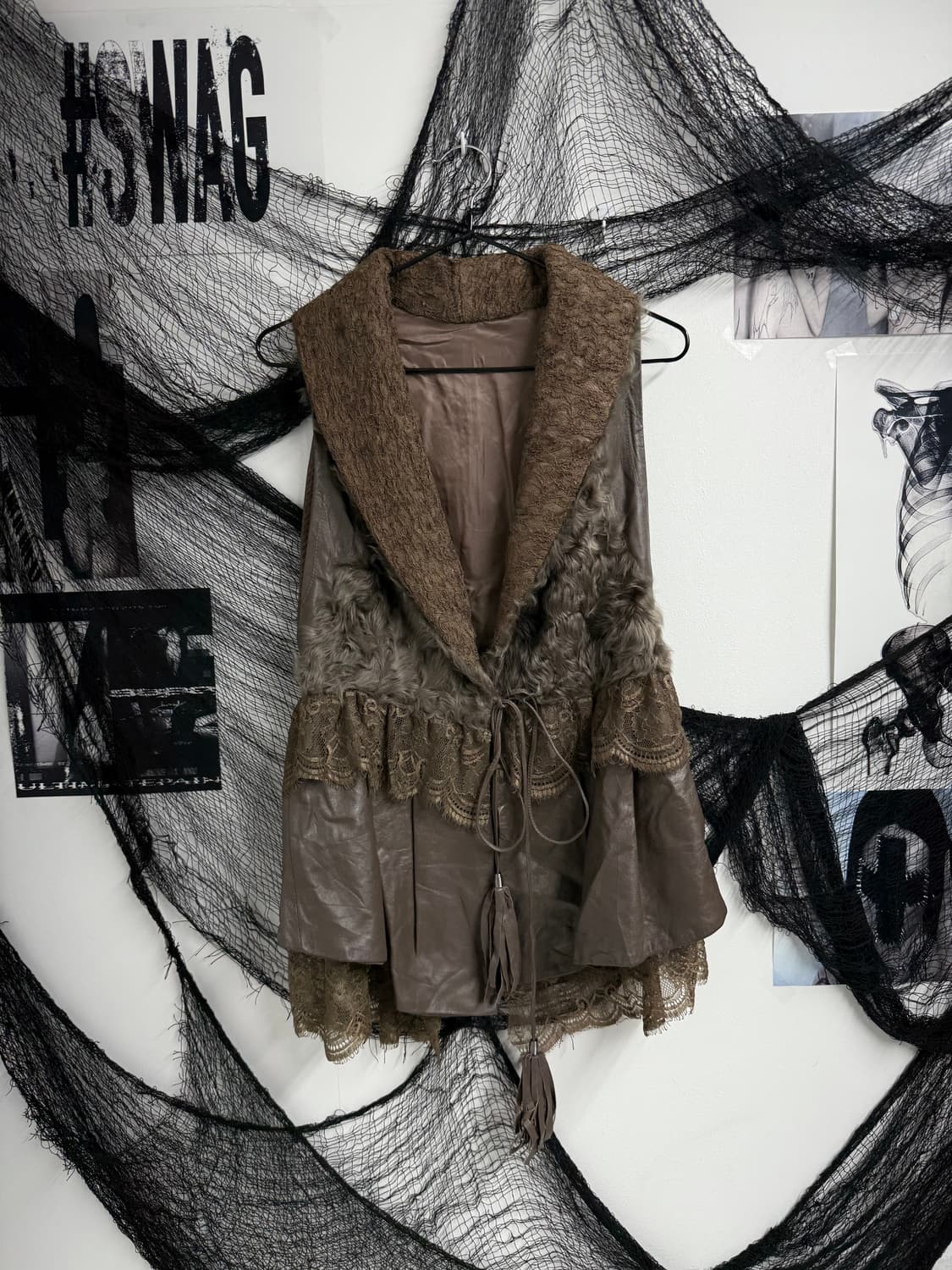 Real leather fur vest 상품이미지4