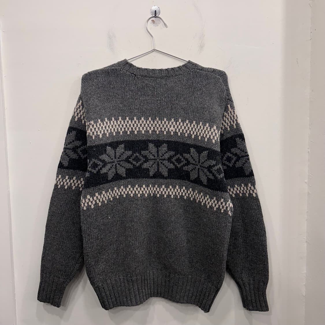 후아유 아메리칸 빈티지 노르딕 패턴 니트 상품이미지5