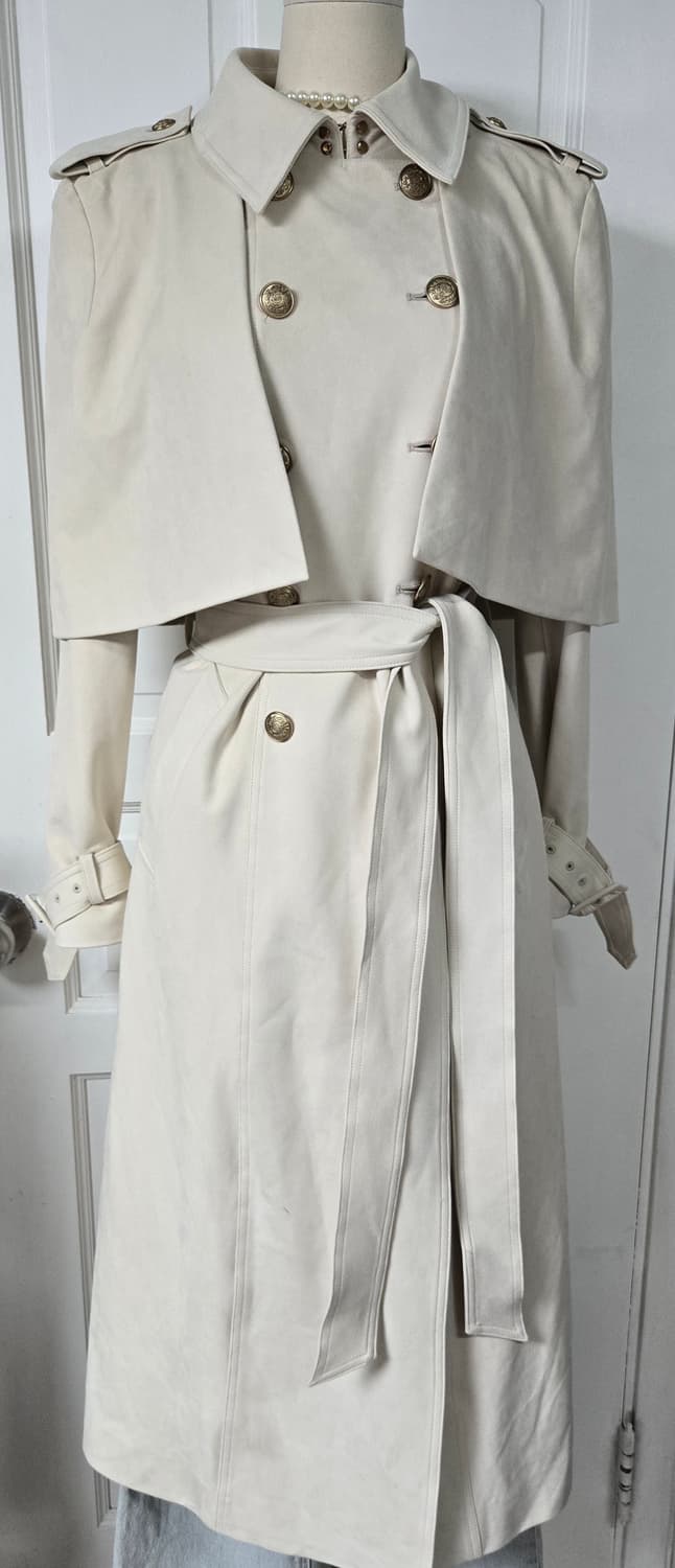 줄로그 스웨이드 케이프 트렌치코트 상품이미지2